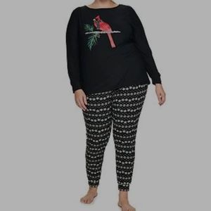 Plus Size Croft & Barrow Cozy Celebration Pajama Top & Banded Bottom PJ Set